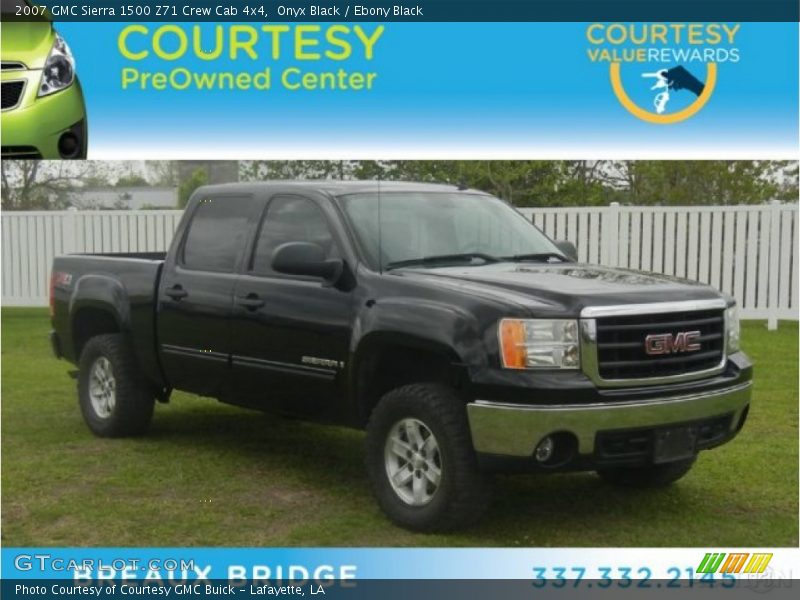 Onyx Black / Ebony Black 2007 GMC Sierra 1500 Z71 Crew Cab 4x4