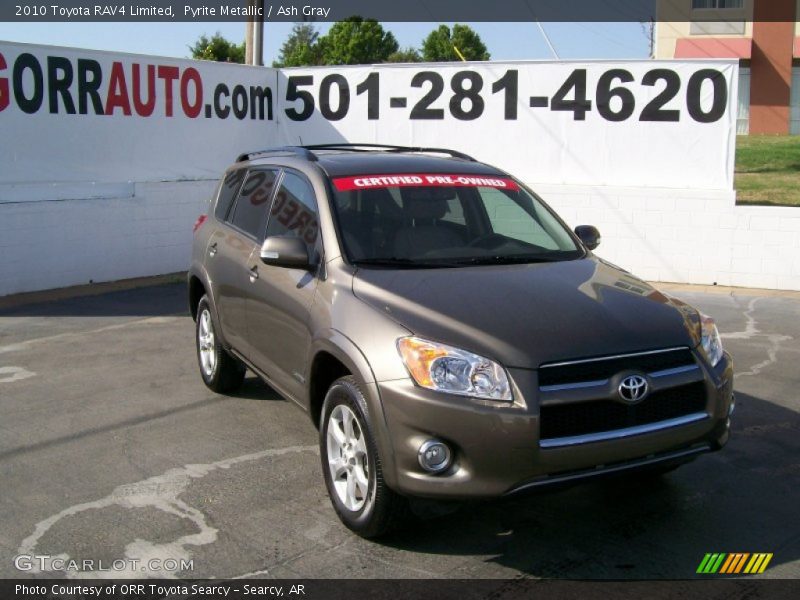 Pyrite Metallic / Ash Gray 2010 Toyota RAV4 Limited