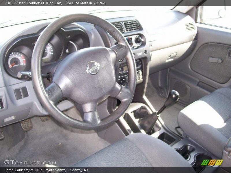 Silver Ice Metallic / Gray 2003 Nissan Frontier XE King Cab