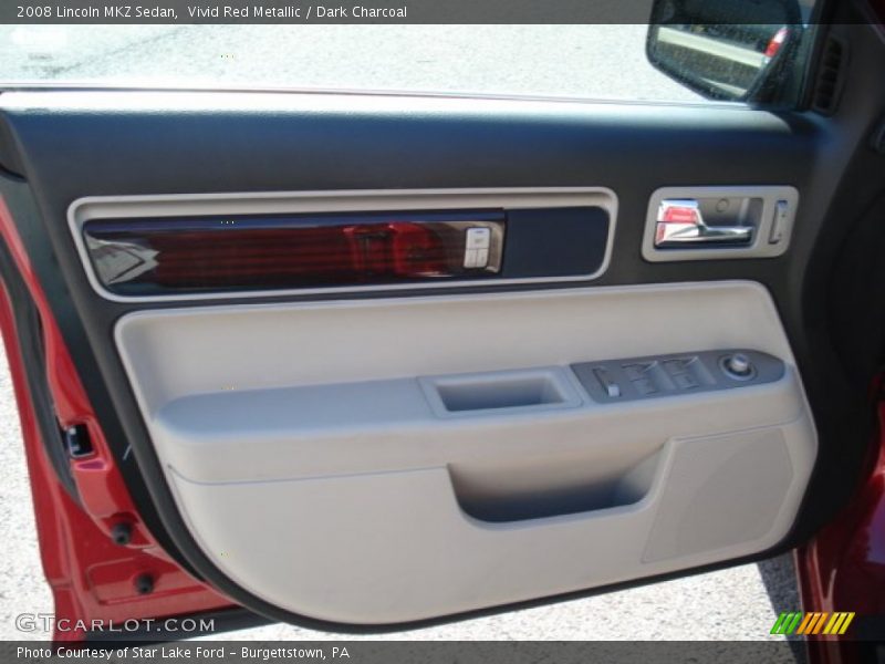 Vivid Red Metallic / Dark Charcoal 2008 Lincoln MKZ Sedan