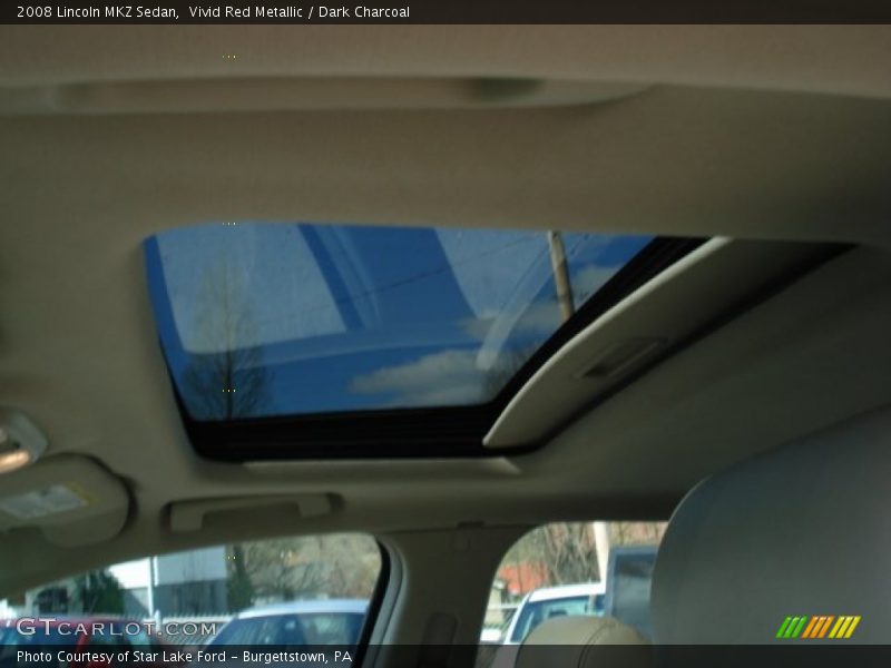 Vivid Red Metallic / Dark Charcoal 2008 Lincoln MKZ Sedan