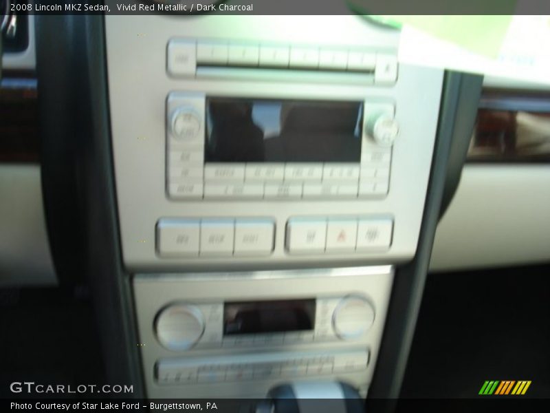Vivid Red Metallic / Dark Charcoal 2008 Lincoln MKZ Sedan