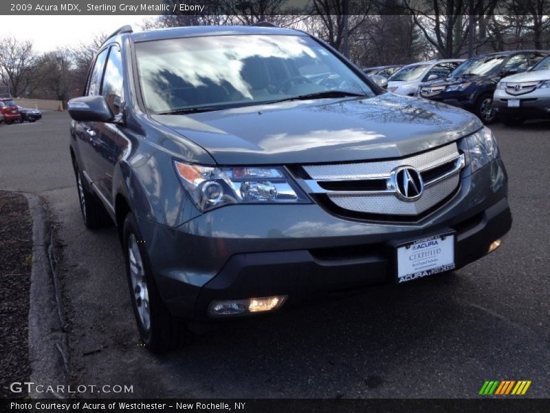 Sterling Gray Metallic / Ebony 2009 Acura MDX