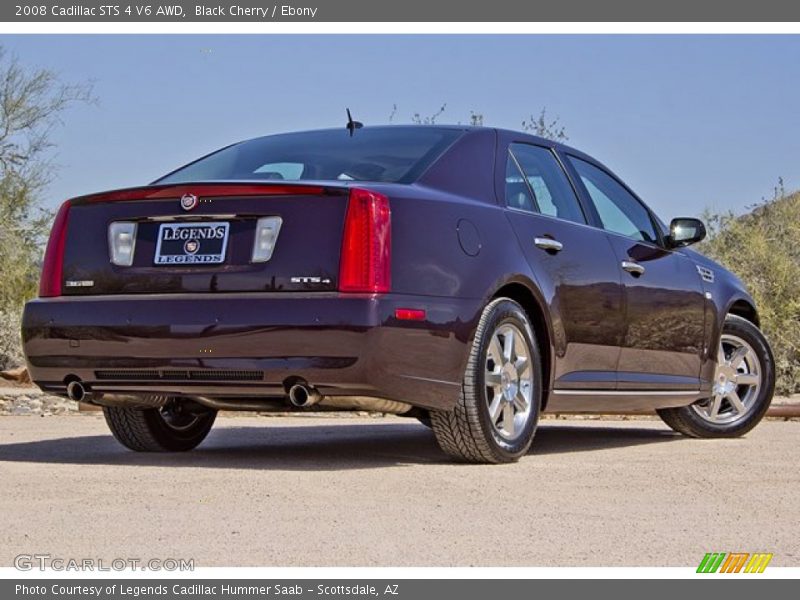 Black Cherry / Ebony 2008 Cadillac STS 4 V6 AWD