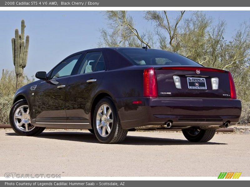 Black Cherry / Ebony 2008 Cadillac STS 4 V6 AWD