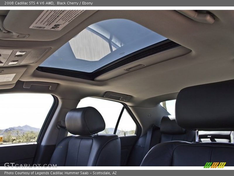 Sunroof of 2008 STS 4 V6 AWD