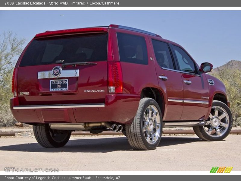 Infrared / Cocoa/Cashmere 2009 Cadillac Escalade Hybrid AWD