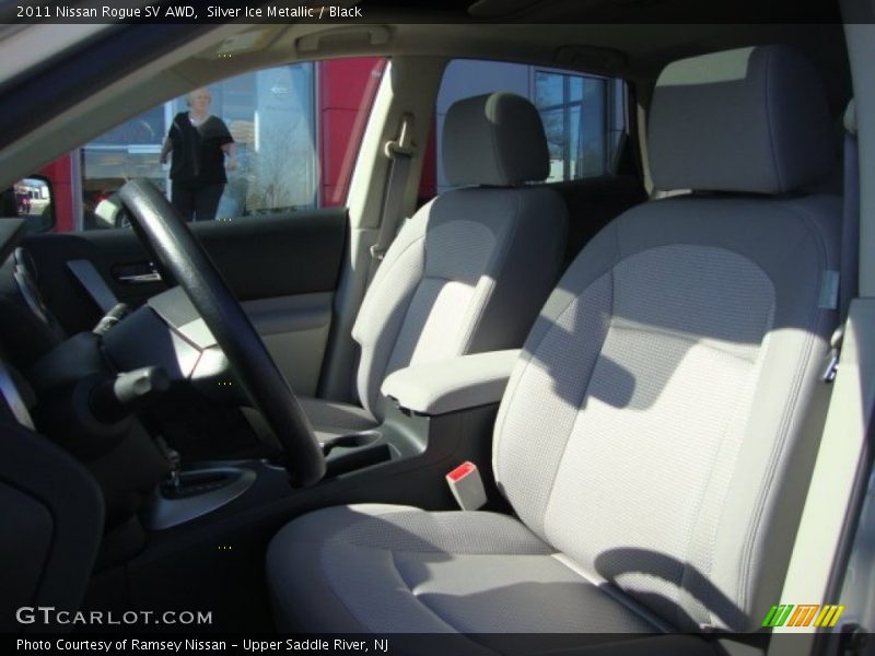 Silver Ice Metallic / Black 2011 Nissan Rogue SV AWD