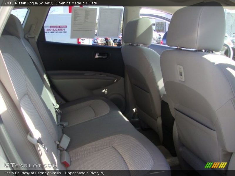 Silver Ice Metallic / Black 2011 Nissan Rogue SV AWD