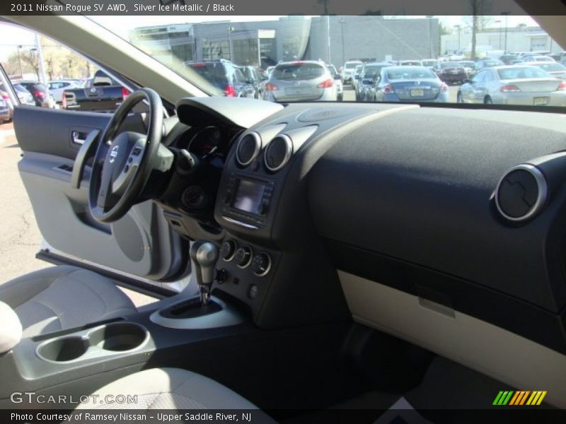 Silver Ice Metallic / Black 2011 Nissan Rogue SV AWD