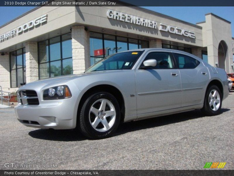 Bright Silver Metallic / Dark Slate Gray 2010 Dodge Charger SXT