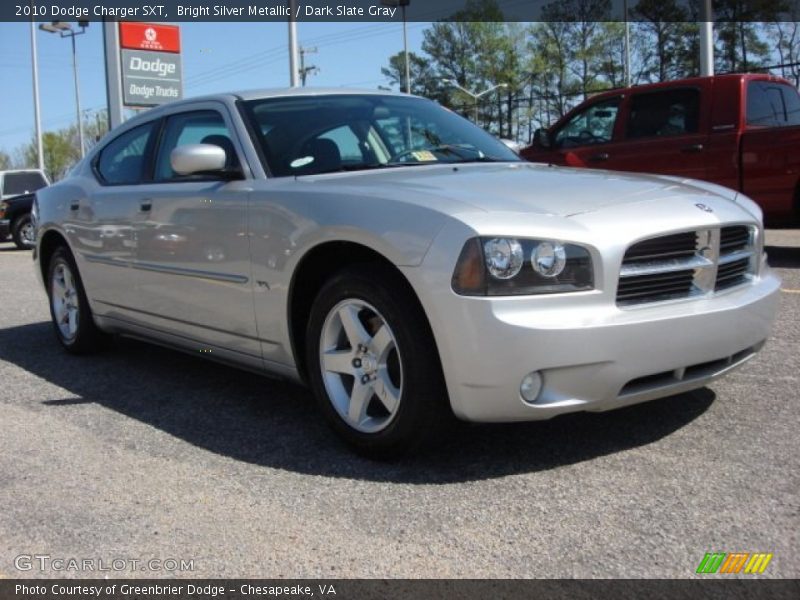 Bright Silver Metallic / Dark Slate Gray 2010 Dodge Charger SXT