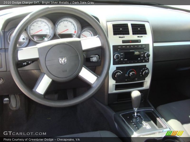 Bright Silver Metallic / Dark Slate Gray 2010 Dodge Charger SXT