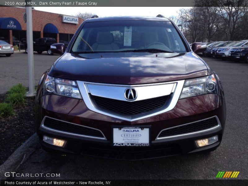 Dark Cherry Pearl / Taupe Gray 2010 Acura MDX