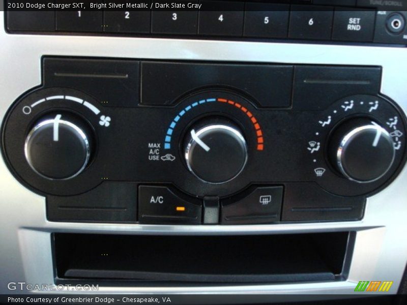 Bright Silver Metallic / Dark Slate Gray 2010 Dodge Charger SXT