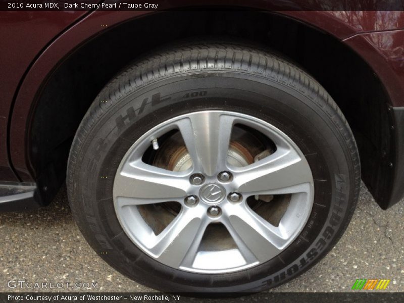 Dark Cherry Pearl / Taupe Gray 2010 Acura MDX