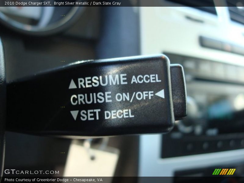 Bright Silver Metallic / Dark Slate Gray 2010 Dodge Charger SXT