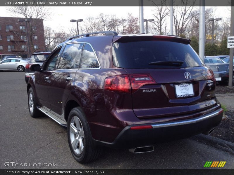 Dark Cherry Pearl / Taupe Gray 2010 Acura MDX