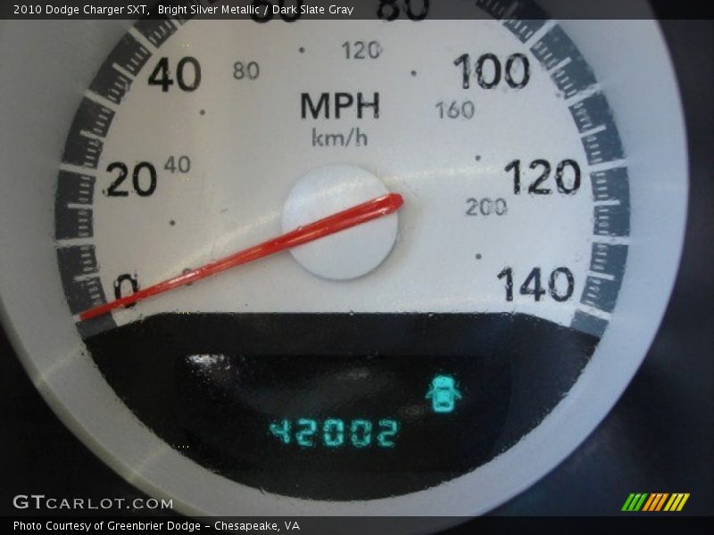 Bright Silver Metallic / Dark Slate Gray 2010 Dodge Charger SXT