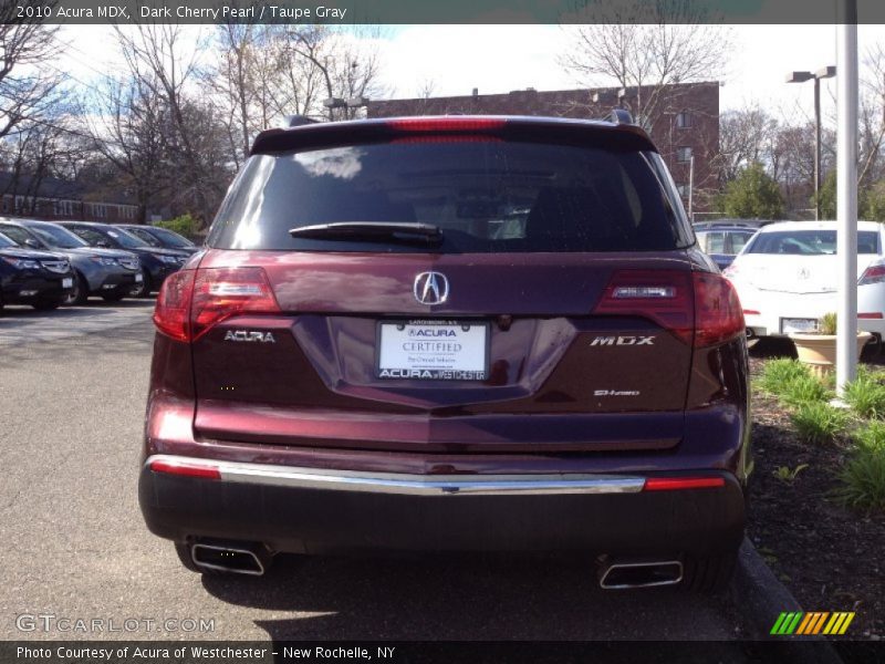 Dark Cherry Pearl / Taupe Gray 2010 Acura MDX
