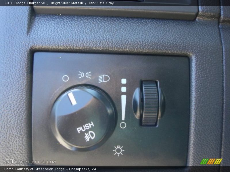 Bright Silver Metallic / Dark Slate Gray 2010 Dodge Charger SXT