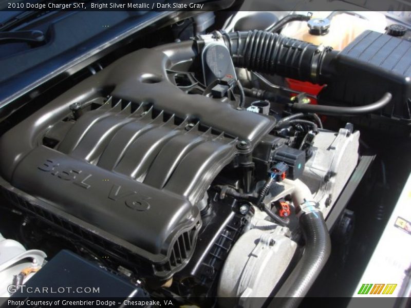 Bright Silver Metallic / Dark Slate Gray 2010 Dodge Charger SXT