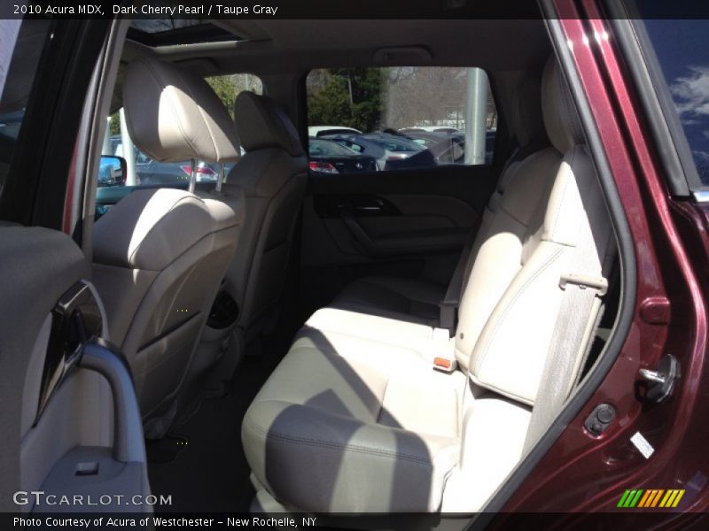 Dark Cherry Pearl / Taupe Gray 2010 Acura MDX