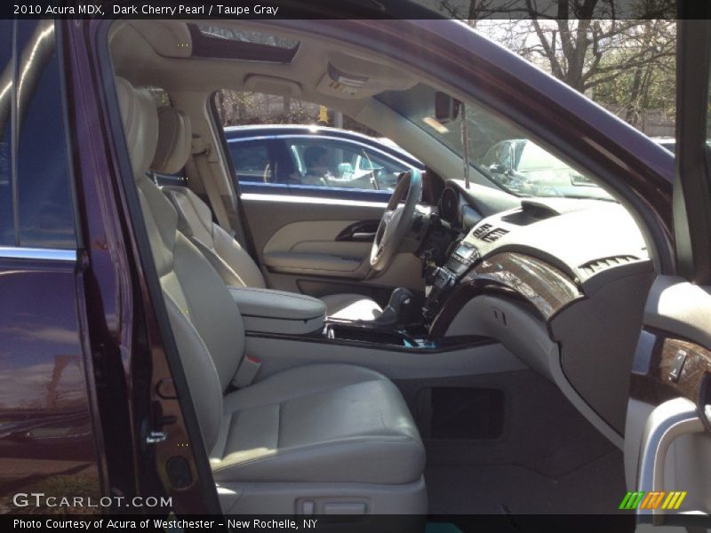 Dark Cherry Pearl / Taupe Gray 2010 Acura MDX