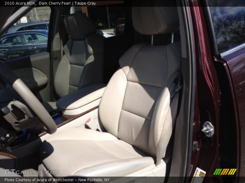 Dark Cherry Pearl / Taupe Gray 2010 Acura MDX