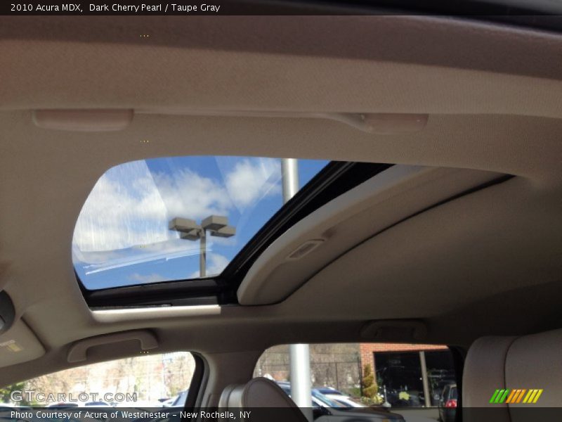 Dark Cherry Pearl / Taupe Gray 2010 Acura MDX