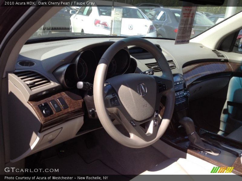 Dark Cherry Pearl / Taupe Gray 2010 Acura MDX