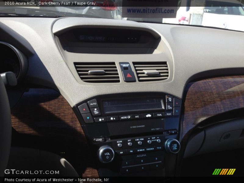 Dark Cherry Pearl / Taupe Gray 2010 Acura MDX