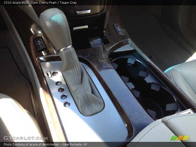 Dark Cherry Pearl / Taupe Gray 2010 Acura MDX