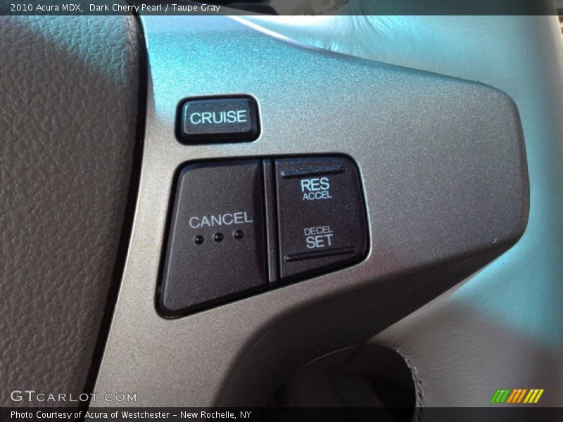 Dark Cherry Pearl / Taupe Gray 2010 Acura MDX