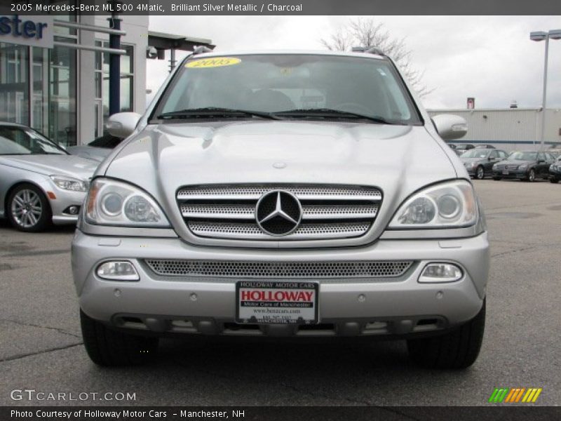 Brilliant Silver Metallic / Charcoal 2005 Mercedes-Benz ML 500 4Matic