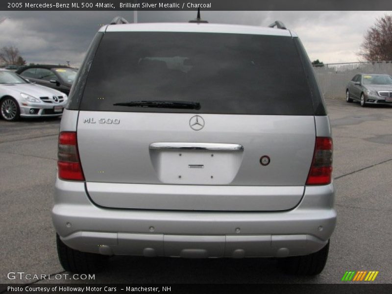 Brilliant Silver Metallic / Charcoal 2005 Mercedes-Benz ML 500 4Matic