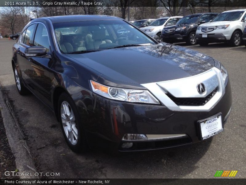 Grigio Gray Metallic / Taupe Gray 2011 Acura TL 3.5