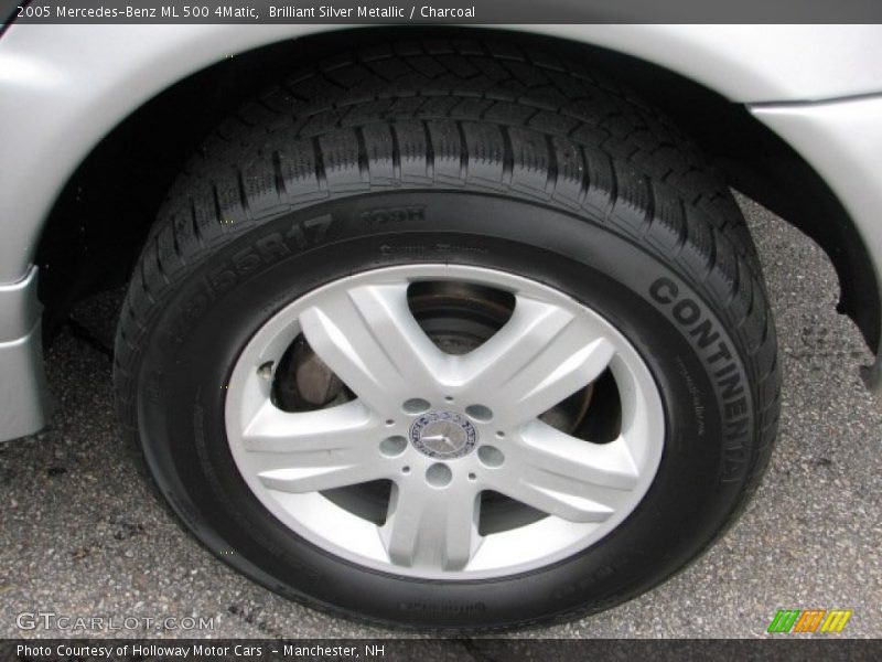 Brilliant Silver Metallic / Charcoal 2005 Mercedes-Benz ML 500 4Matic