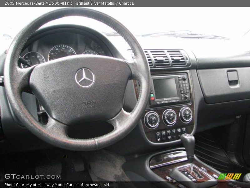 Brilliant Silver Metallic / Charcoal 2005 Mercedes-Benz ML 500 4Matic