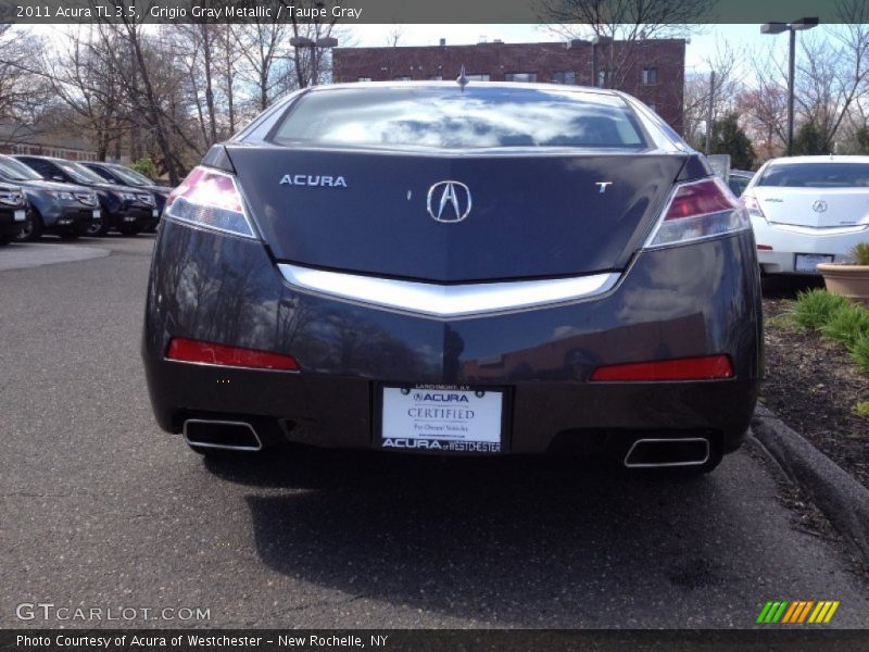 Grigio Gray Metallic / Taupe Gray 2011 Acura TL 3.5