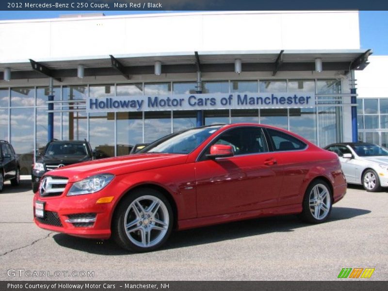 Mars Red / Black 2012 Mercedes-Benz C 250 Coupe