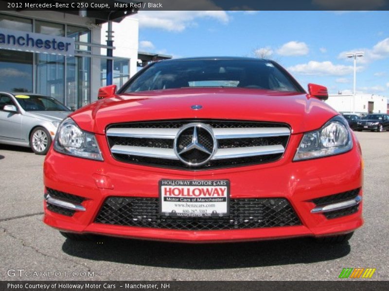 Mars Red / Black 2012 Mercedes-Benz C 250 Coupe