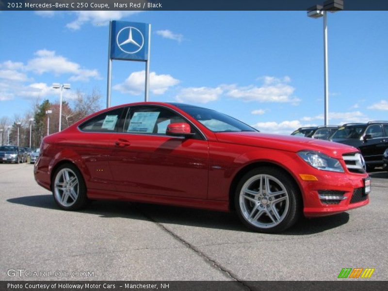 Mars Red / Black 2012 Mercedes-Benz C 250 Coupe
