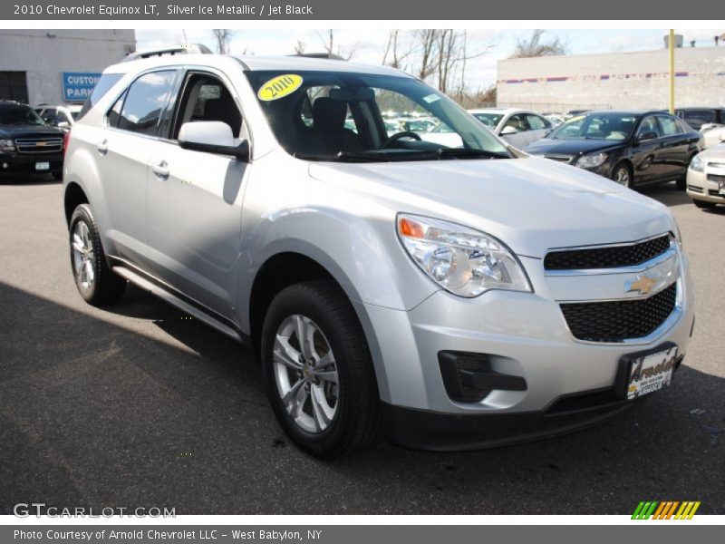 Silver Ice Metallic / Jet Black 2010 Chevrolet Equinox LT