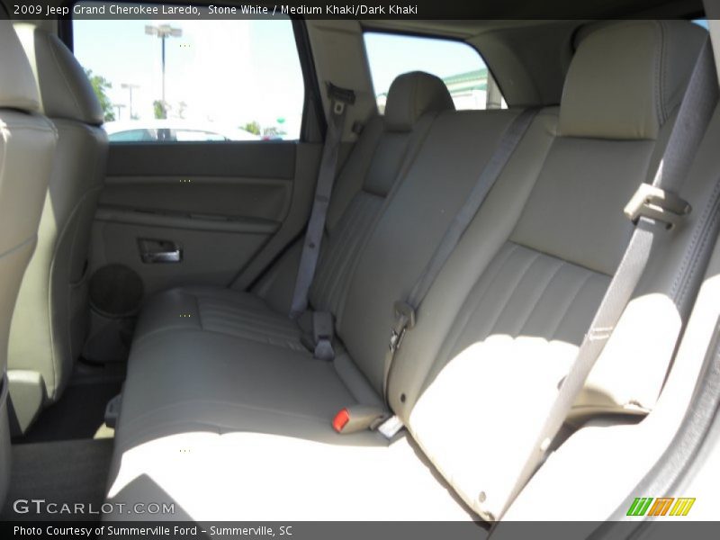 Stone White / Medium Khaki/Dark Khaki 2009 Jeep Grand Cherokee Laredo