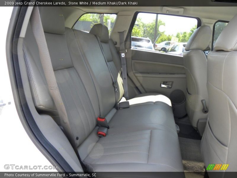 Stone White / Medium Khaki/Dark Khaki 2009 Jeep Grand Cherokee Laredo