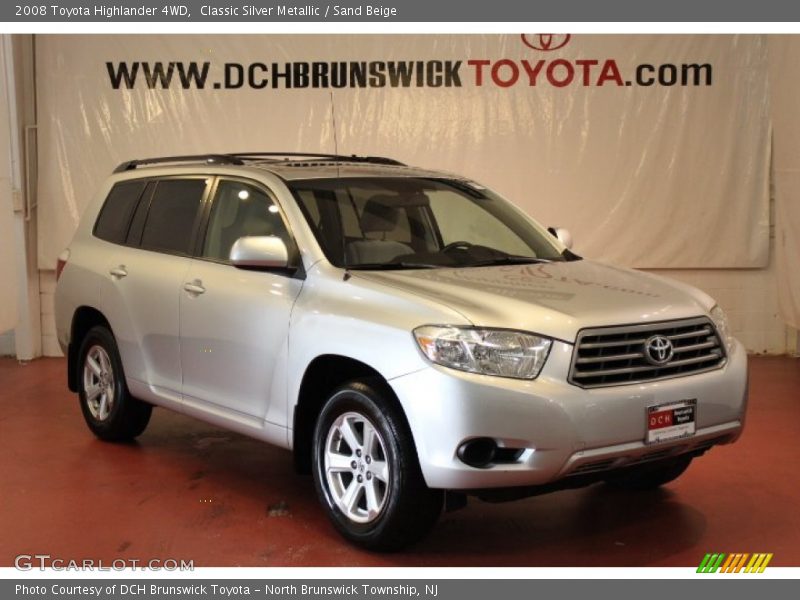 Classic Silver Metallic / Sand Beige 2008 Toyota Highlander 4WD
