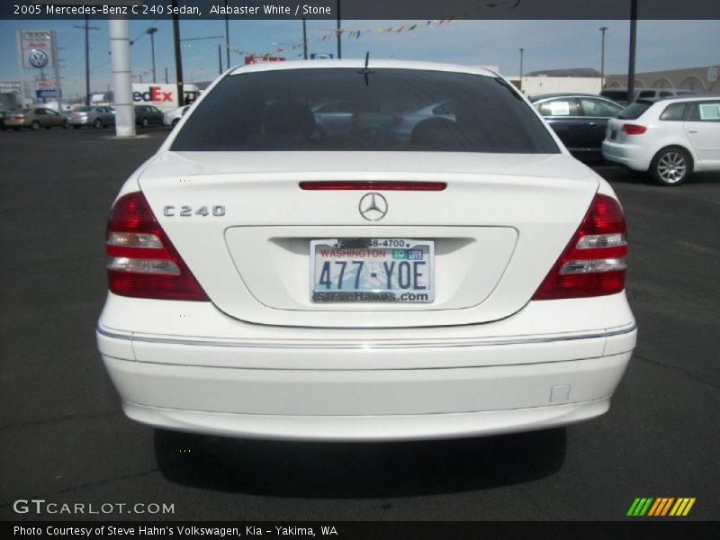 Alabaster White / Stone 2005 Mercedes-Benz C 240 Sedan