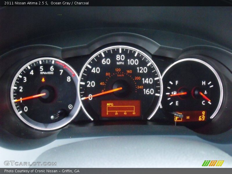 Ocean Gray / Charcoal 2011 Nissan Altima 2.5 S