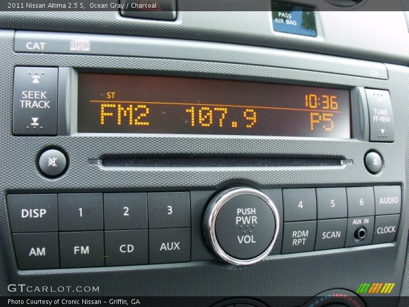 Ocean Gray / Charcoal 2011 Nissan Altima 2.5 S